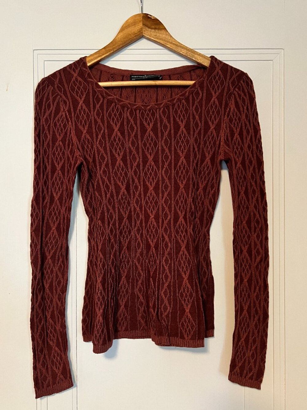 Peruvian Connection Peplum Sweater